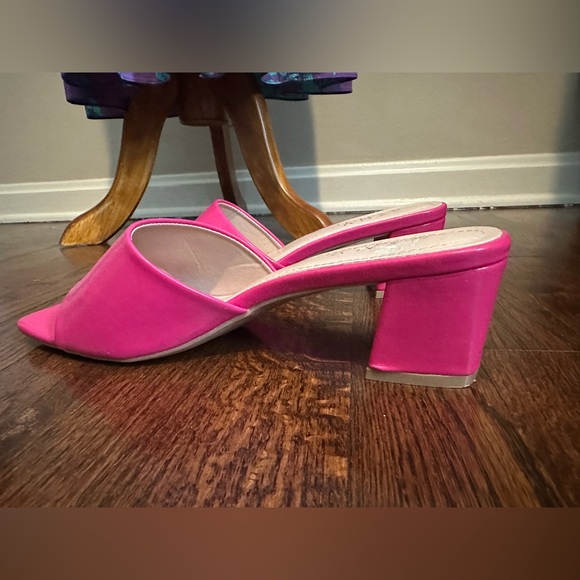 Pink Open Toe Mules - Picture 5 of 11